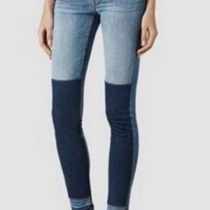 All Saints Two-Tone Jeans - Size 26